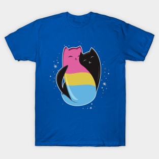 Pansexual Cat LGBT Pride Flag T-Shirt